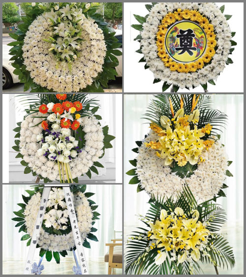 山西朔州朔城区沙塄河乡上沙塄河村花圈速递